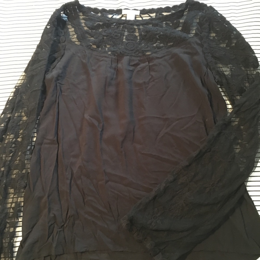 Lace Long Sleeve Blouse